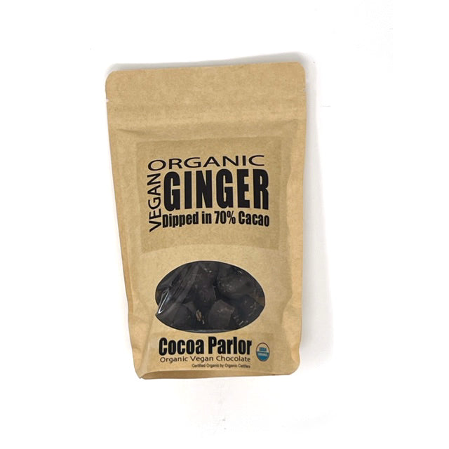 Chocolate Covered Ginger - ORGANIC VEGAN 8 oz.